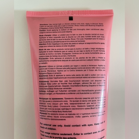 Hempz Blushing Grapefruit & Raspberry Crème IN-SHOWER Hydrating Body Moisturizer - Picture 7 of 9